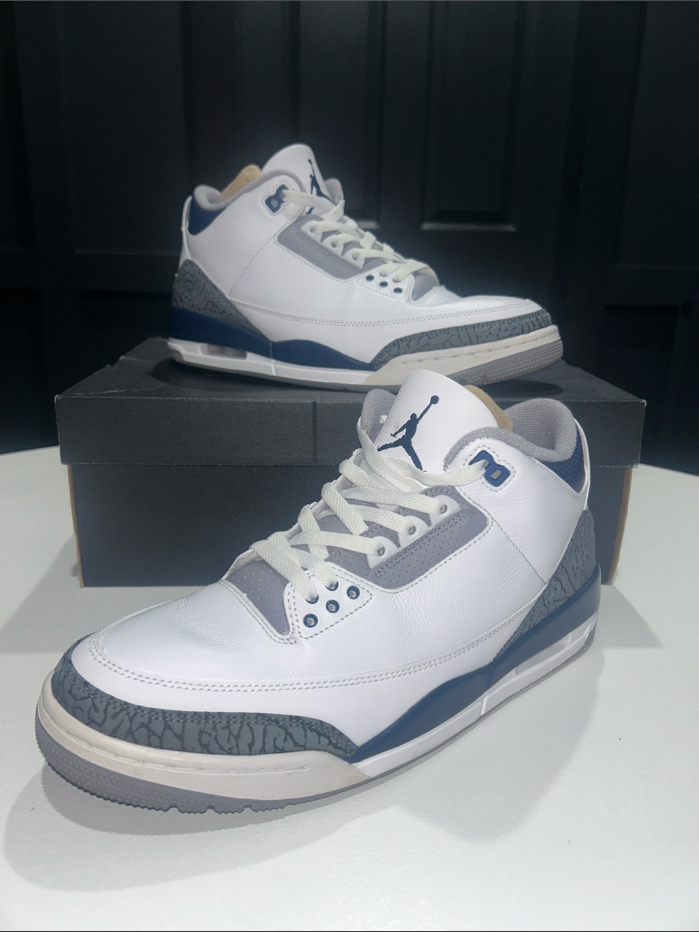 Jordan 3 Retro “Midnight Navy” Men’s Size 11.5 - Picture 1 of 9